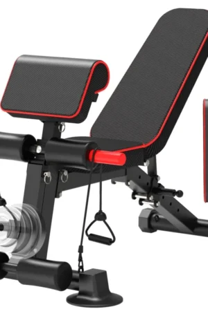 Adjustable Weight Bench,Utility Workout Bench Foldable Incline Decline Benches for Home Gym Full Body Workout