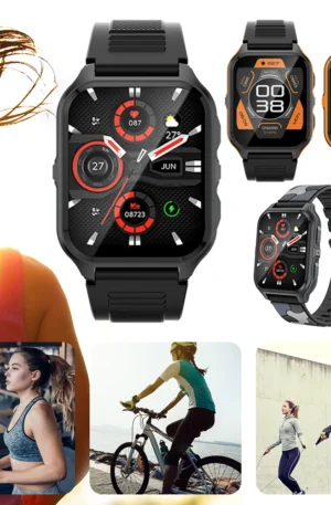 P73 Smart Watch 3ATM Waterproof Smart Fitness Tracker 100+ Sports Modes Smartwatch with Heart Rate Sleep Monitor for iOS Phone